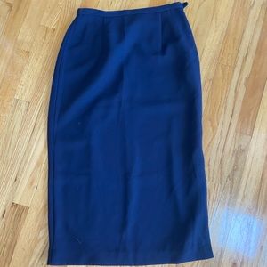 Navy karen scott skirt